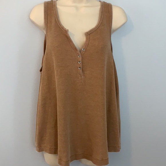 American Eagle Outfitters Tops - American Eagle Waffle Knit Henley Tank Top